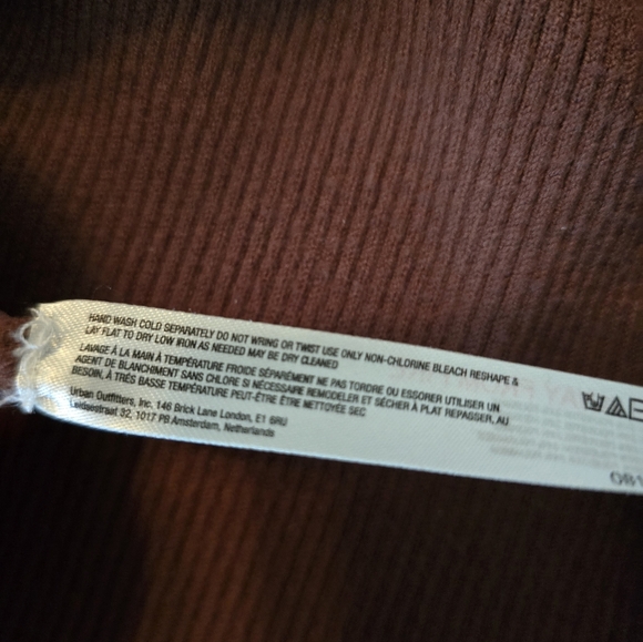 🤎✨ Anthropologie Daily Practice Ribbed V-Neck Sleeveless Sweater Vest Dress XS - Picture 6 of 13